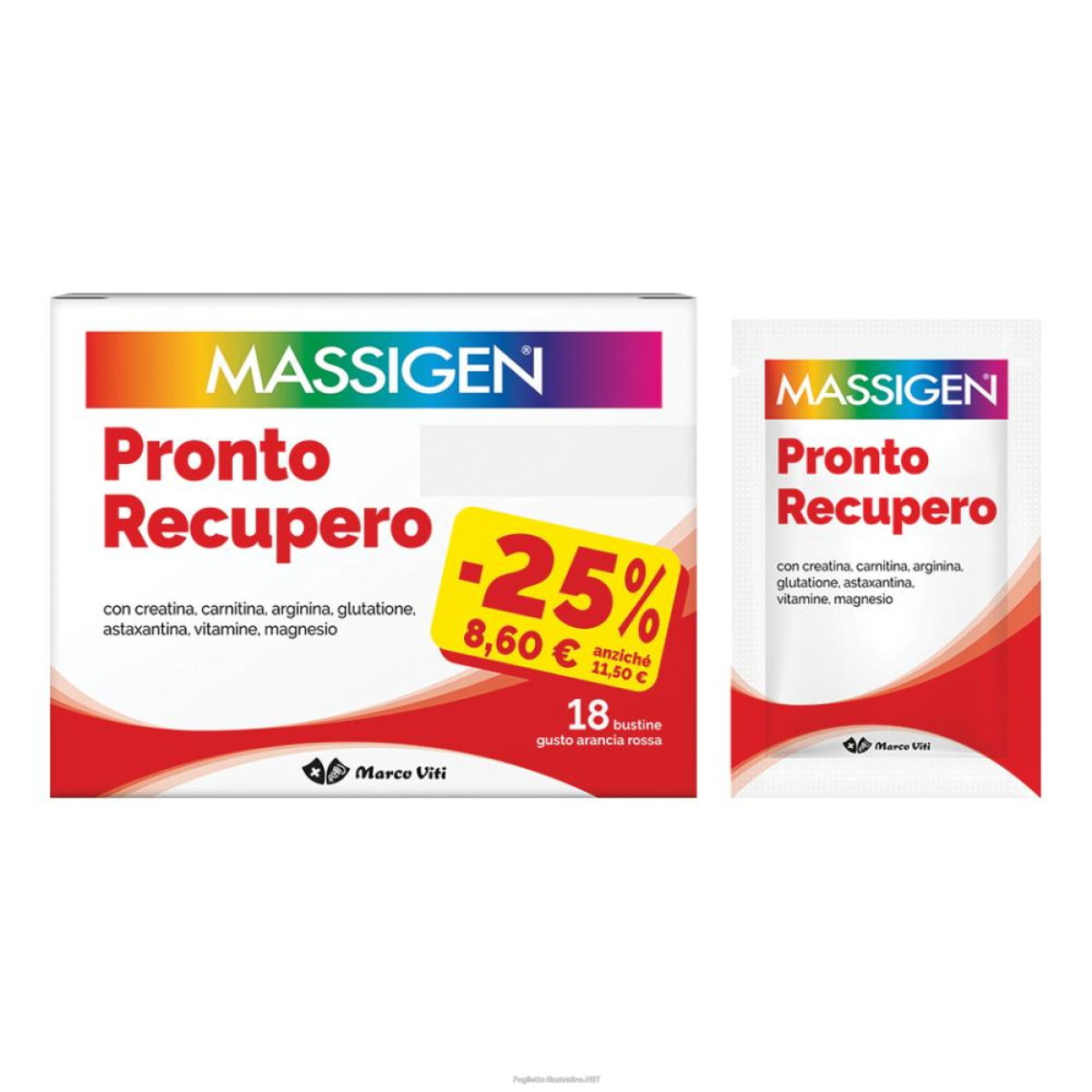 Cerca Offerte di massigen pronto recupero 18 bustine promo e acquista online