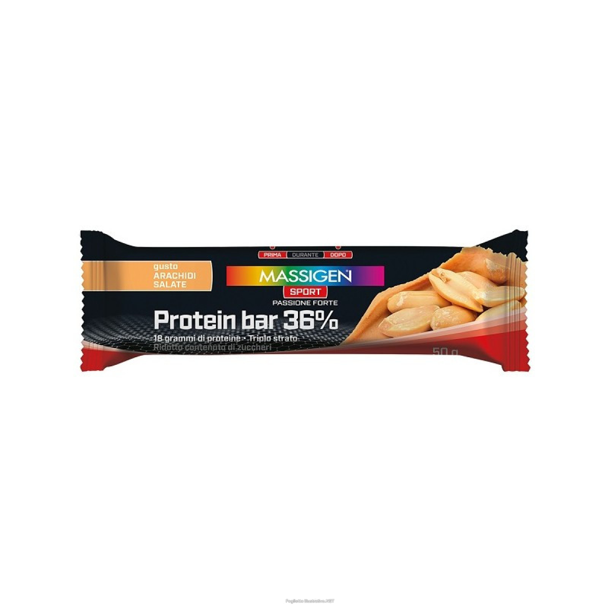 Cerca Offerte di massigen sport prot bar 36% barretta proteica gusto arachidi salate 50 grammi e acquista online