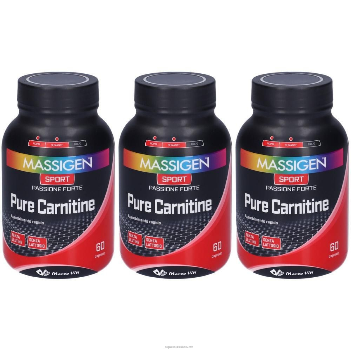 Cerca Offerte di massigen sport pure carnitine capsule 3x60 g e acquista online