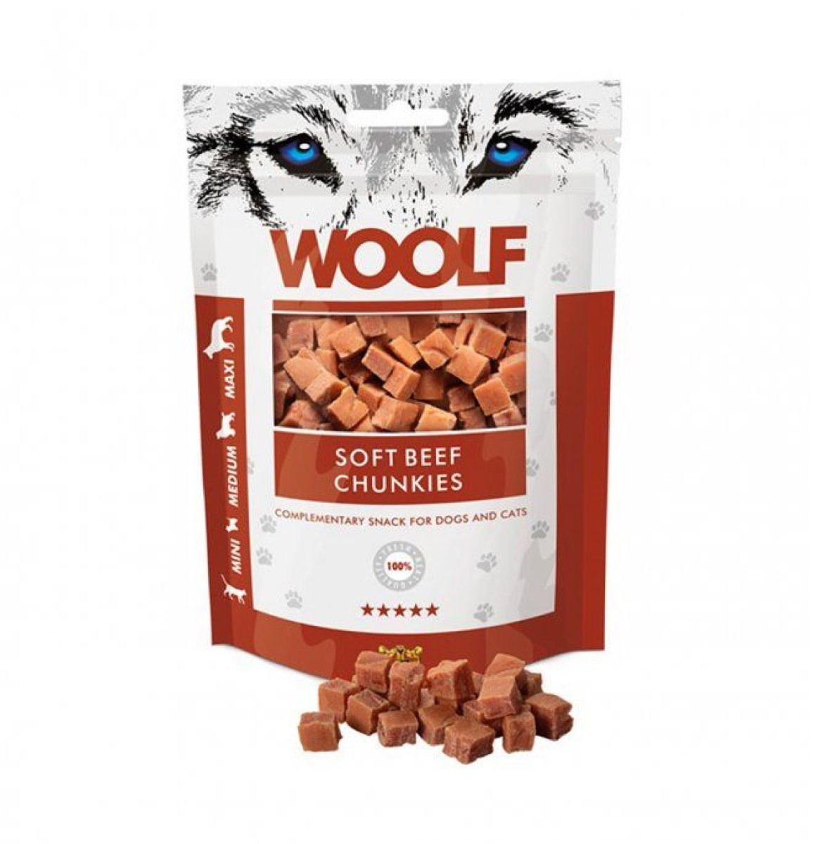 Cerca Offerte di mast woolf cane snack mini/medium/maxi bocconcini manzo 100gr e acquista online