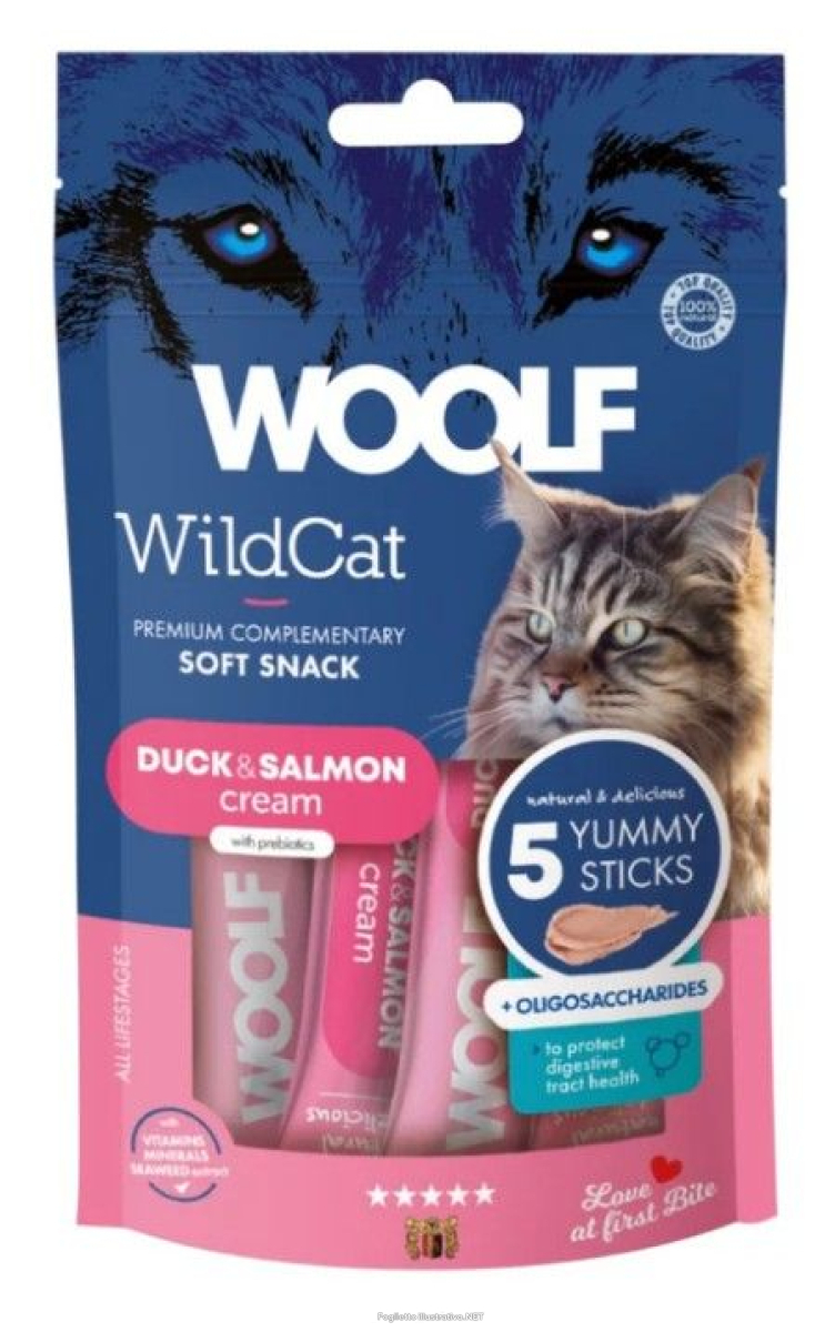 Cerca Offerte di mast woolf gatto soft snack cream anatra e salmone 70gr e acquista online