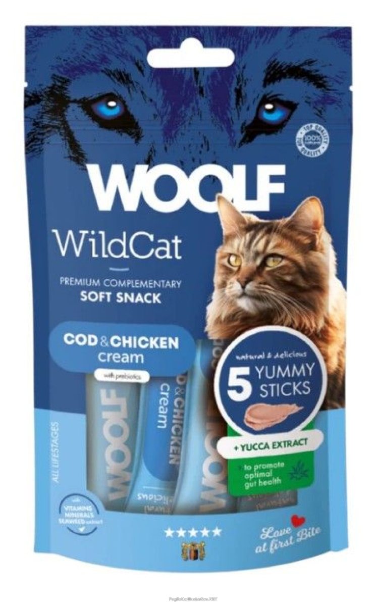 Cerca Offerte di mast woolf gatto soft snack cream merluzzo e pollo 70gr e acquista online