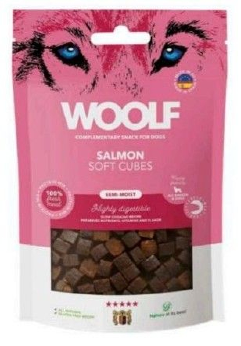 Cerca Offerte di Masticabili Woolf Salmone Cubes per Cani 100 g e acquista online