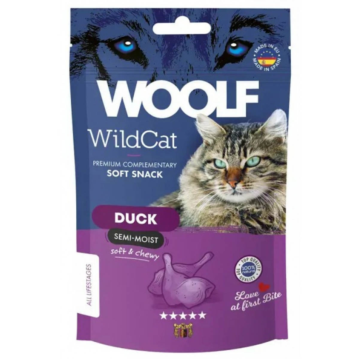 Cerca Offerte di Masticabili Woolf Wild Gatto Soft Snack Anatra 50 g e acquista online