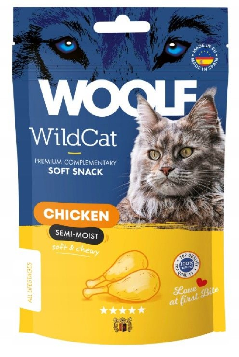 Cerca Offerte di Masticabili Woolf Wild Gatto Soft Snack Pollo 50 g e acquista online