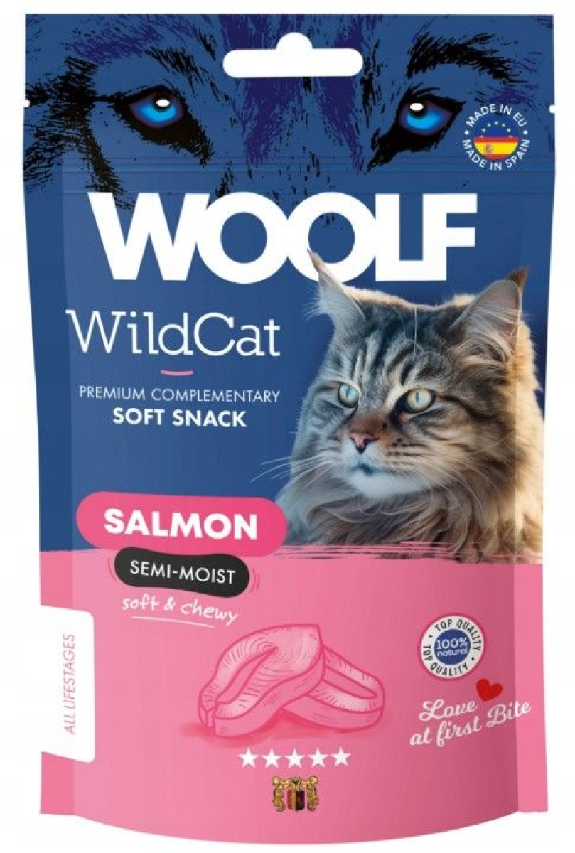 Cerca Offerte di Masticabili Woolf Wild Gatto Soft Snack Salmone 50 g e acquista online