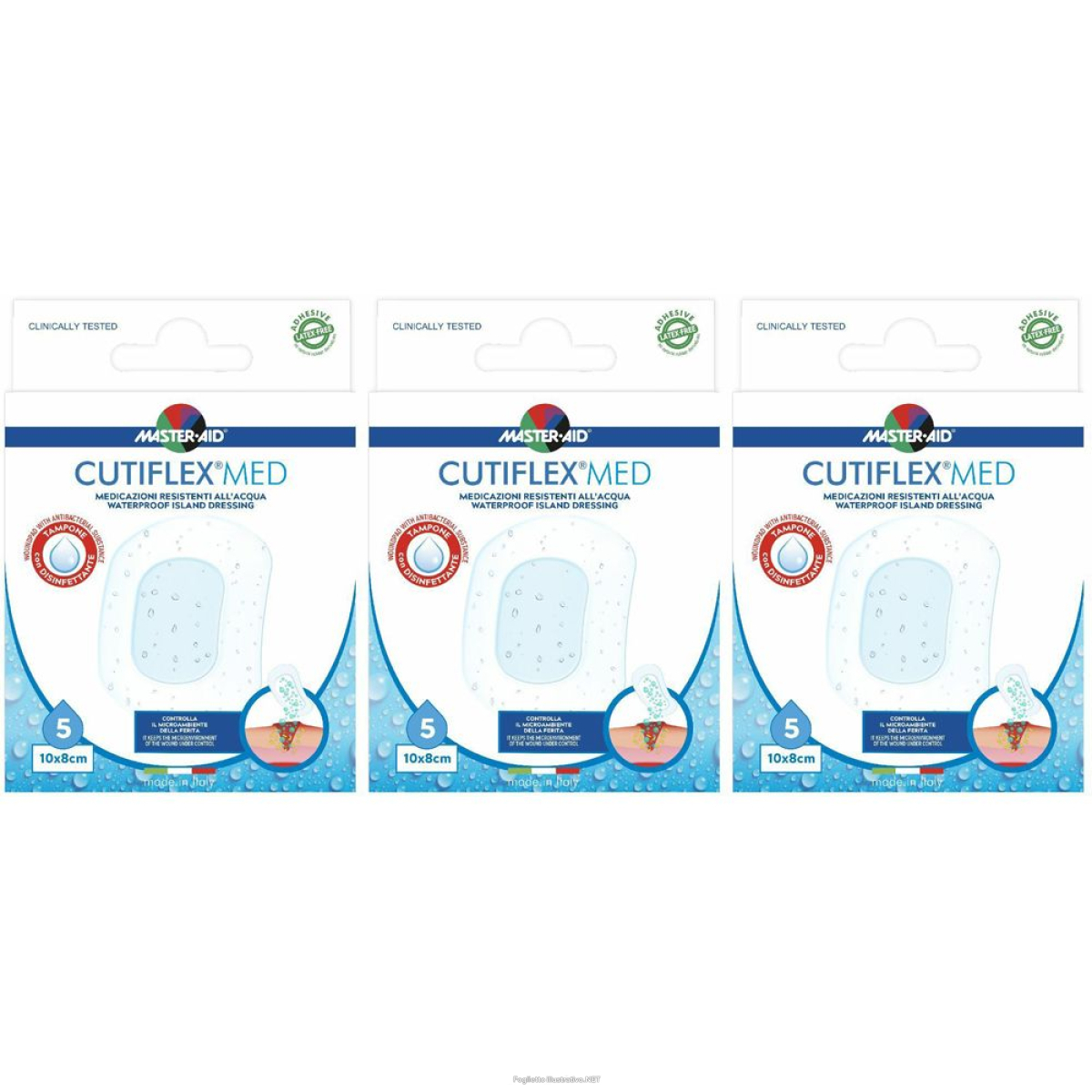 Cerca Offerte di master aid® cutiflex® waterproof 10 x 8 cm set da 3 3x5 pz cerotto e acquista online
