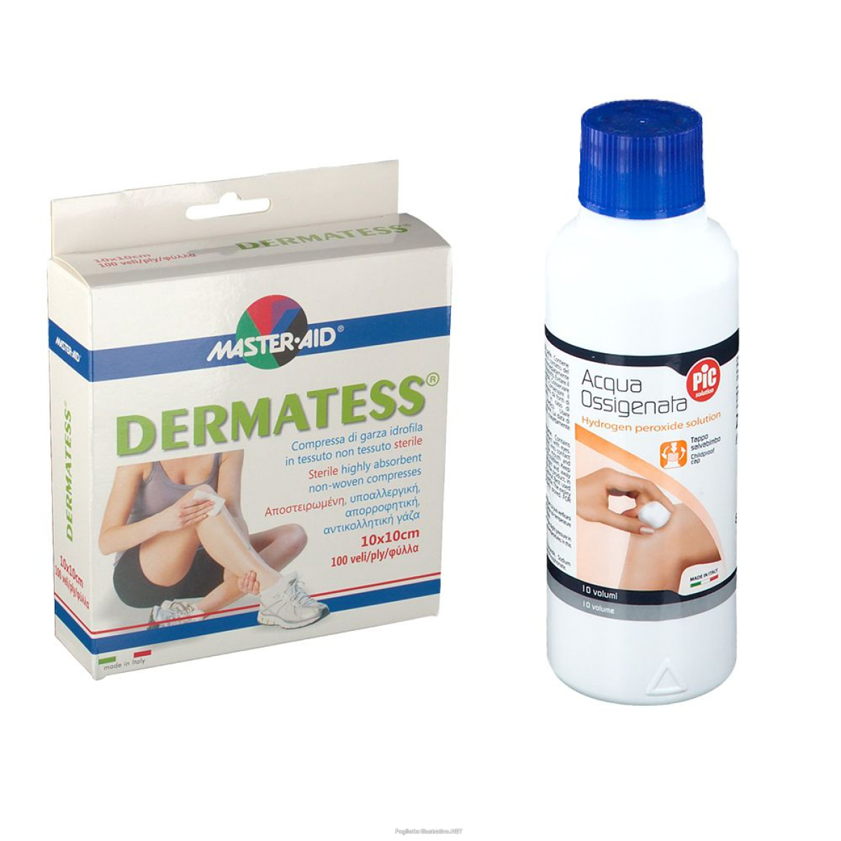 Cerca Offerte di master-aid® dermatess® 10 x cm garza in tessuto e pic acqua ossigen e acquista online