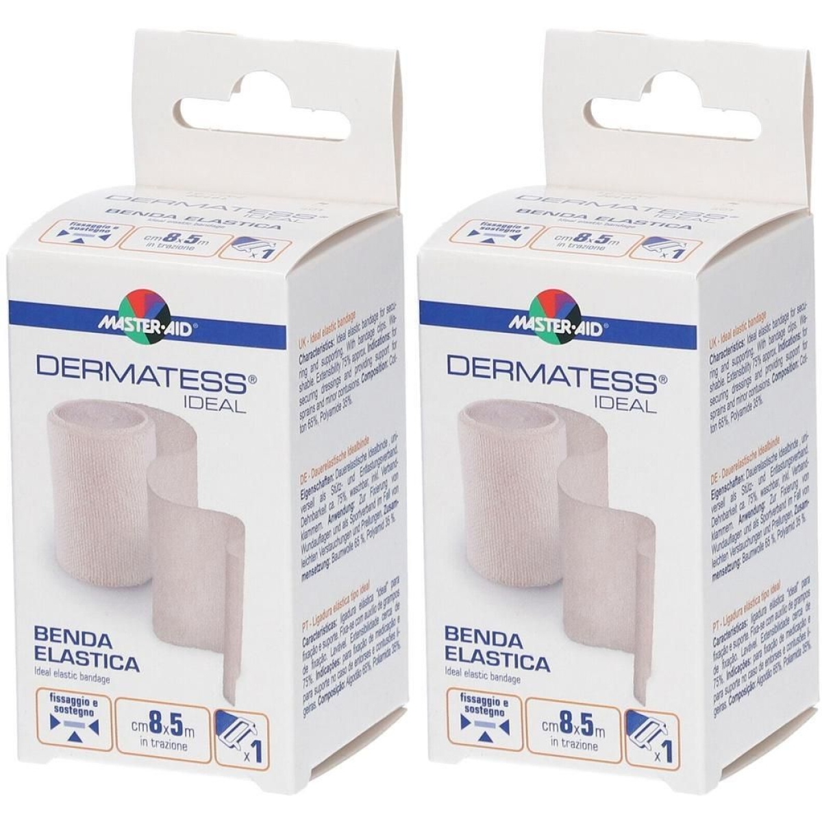 Cerca Offerte di Master-aid® dermatess® ideal benda elastica 8 cm x 5 m 2x1 pz fasciatu e acquista online