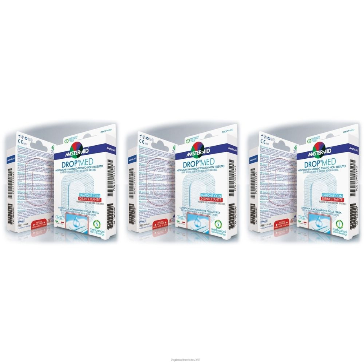 Cerca Offerte di master-aid® drop® med 10 x 6 cm tampone con disinfettante set da 3 3x5 e acquista online