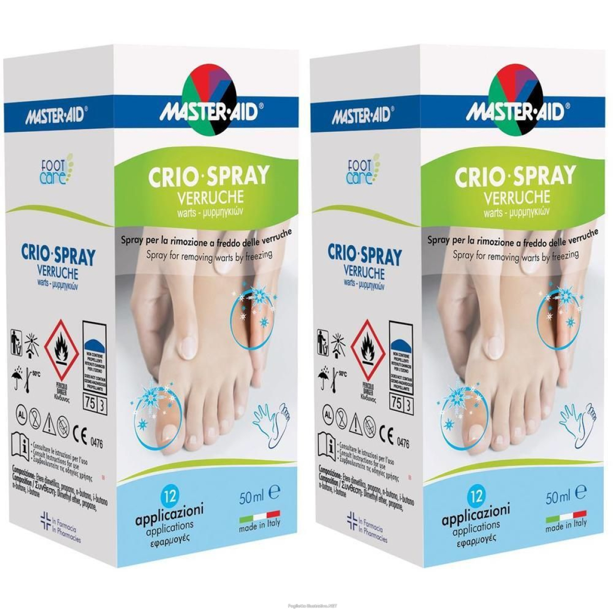 Cerca Offerte di master aid foot care crio-spray verruche 2x50 ml spray e acquista online