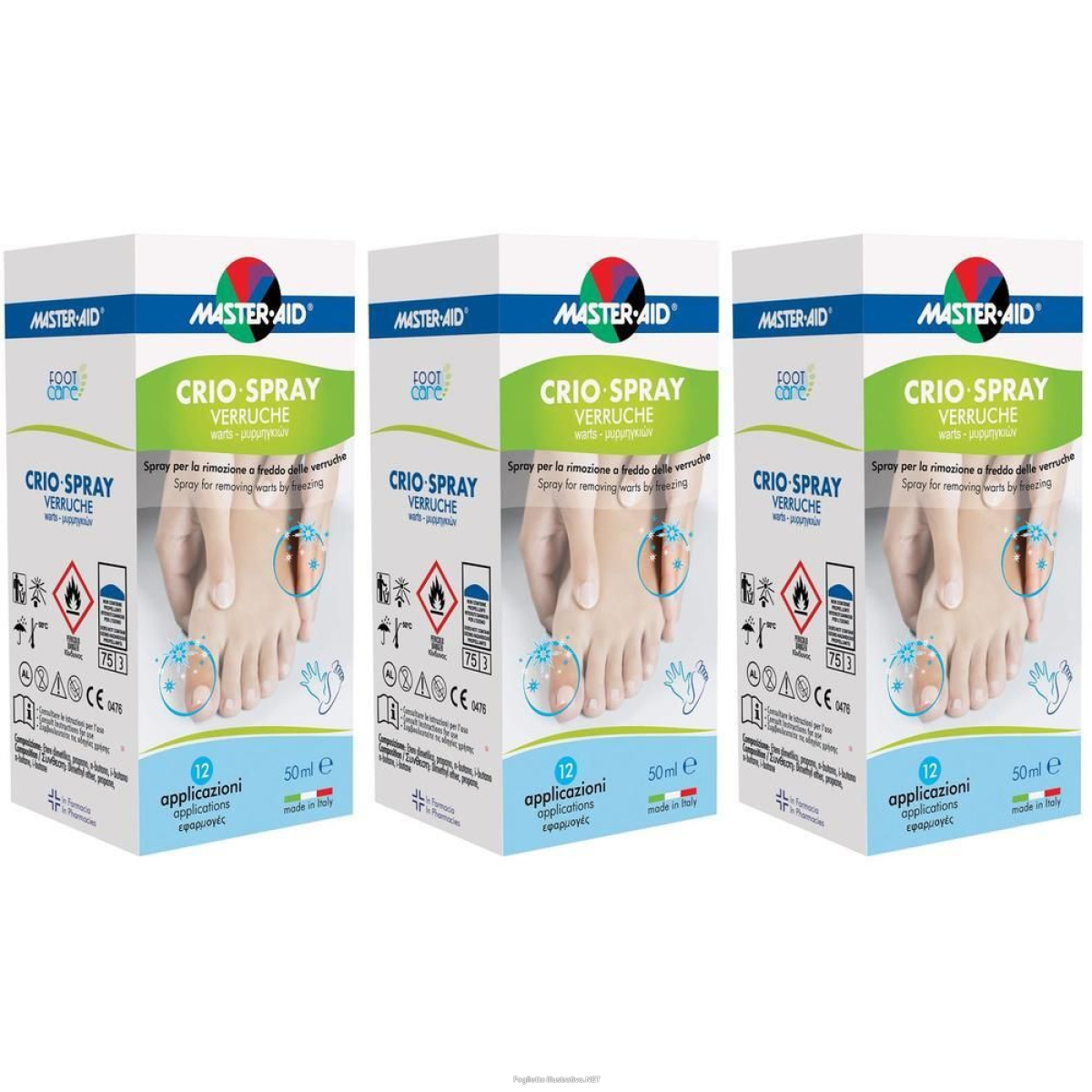 Cerca Offerte di master aid foot care crio-spray verruche 3x50 ml spray e acquista online