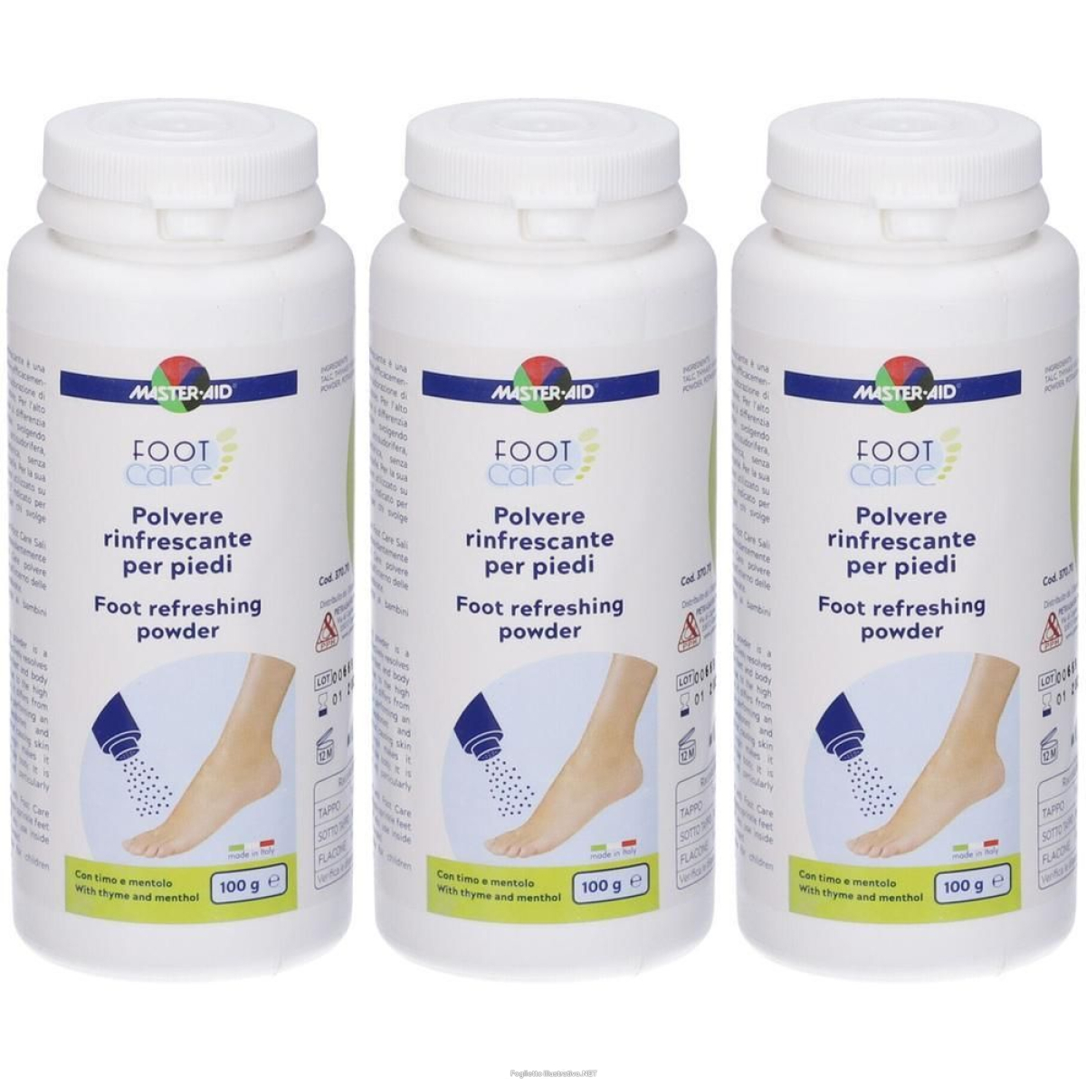 Cerca Offerte di master-aid footcare polvere rinfrescante piedi 3x100 g e acquista online