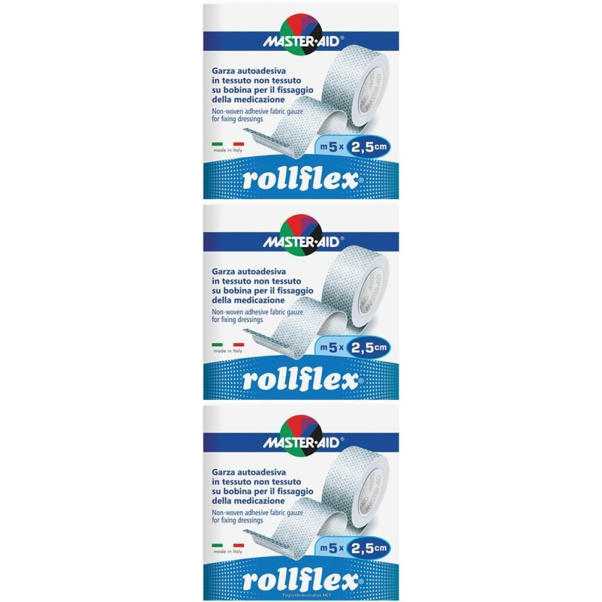 Cerca Offerte di master-aid® rollflex® 5m x 2,5 cm garza autoadesiva 3x1 pz cerotto e acquista online