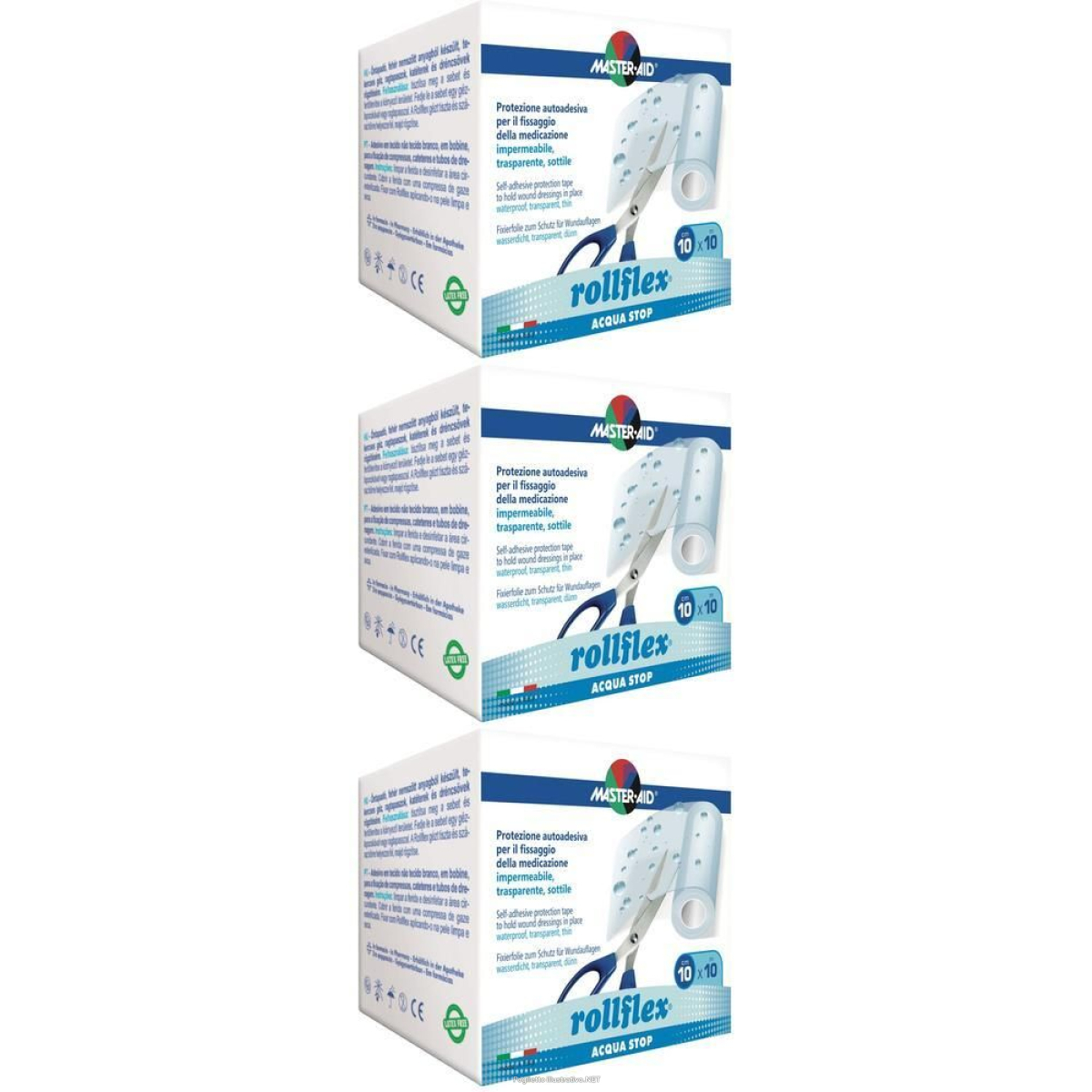 Cerca Offerte di master aid rollflex acqua stop 10x10 cm 3x1 pz cerotto e acquista online