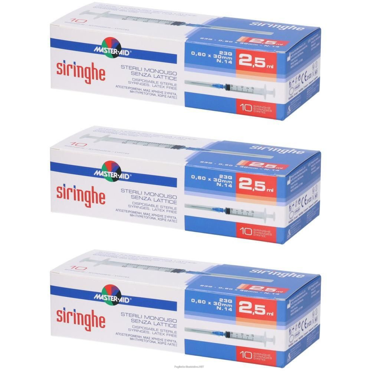 Cerca Offerte di master aid® siringhe sterili monouso 2,5 ml 3x10 pz e acquista online