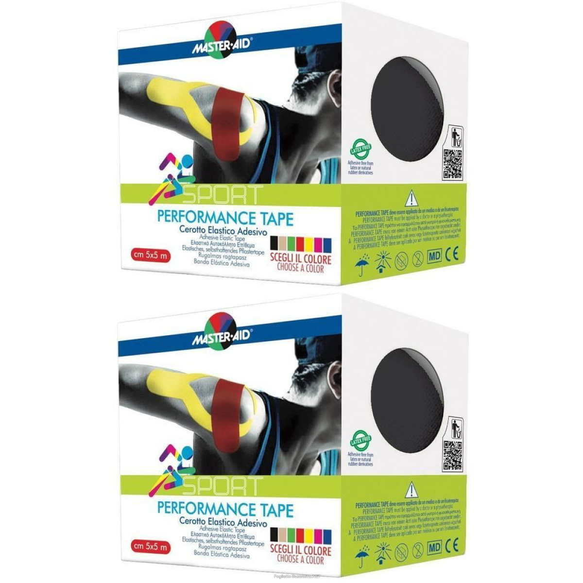 Cerca Offerte di master-aid sport perform black taping neuromuscolare 5 x 500 cm 2x1 pz e acquista online