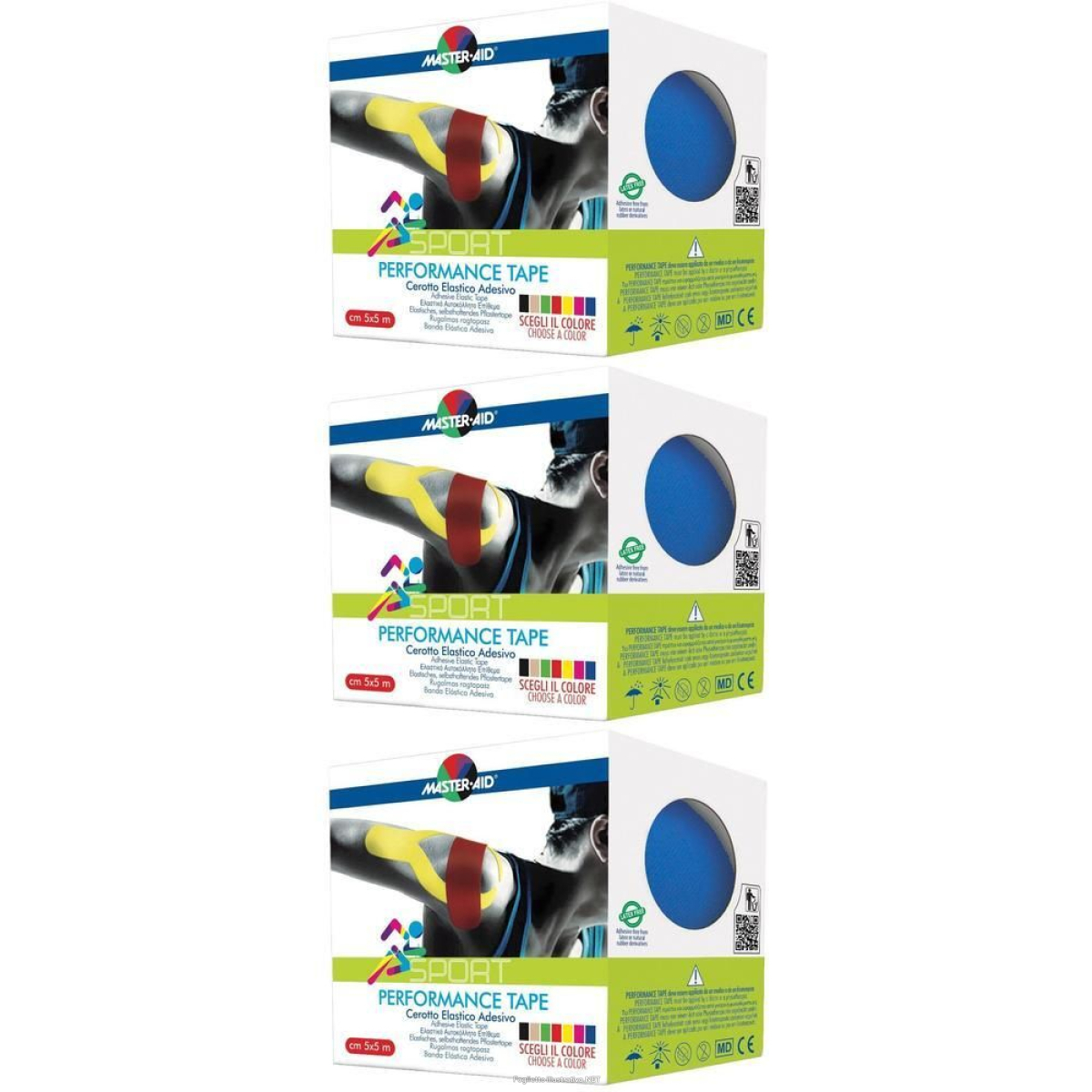 Cerca Offerte di master-aid sport perform blu taping neuromuscolare 5 x 500 cm 3x1 st e acquista online