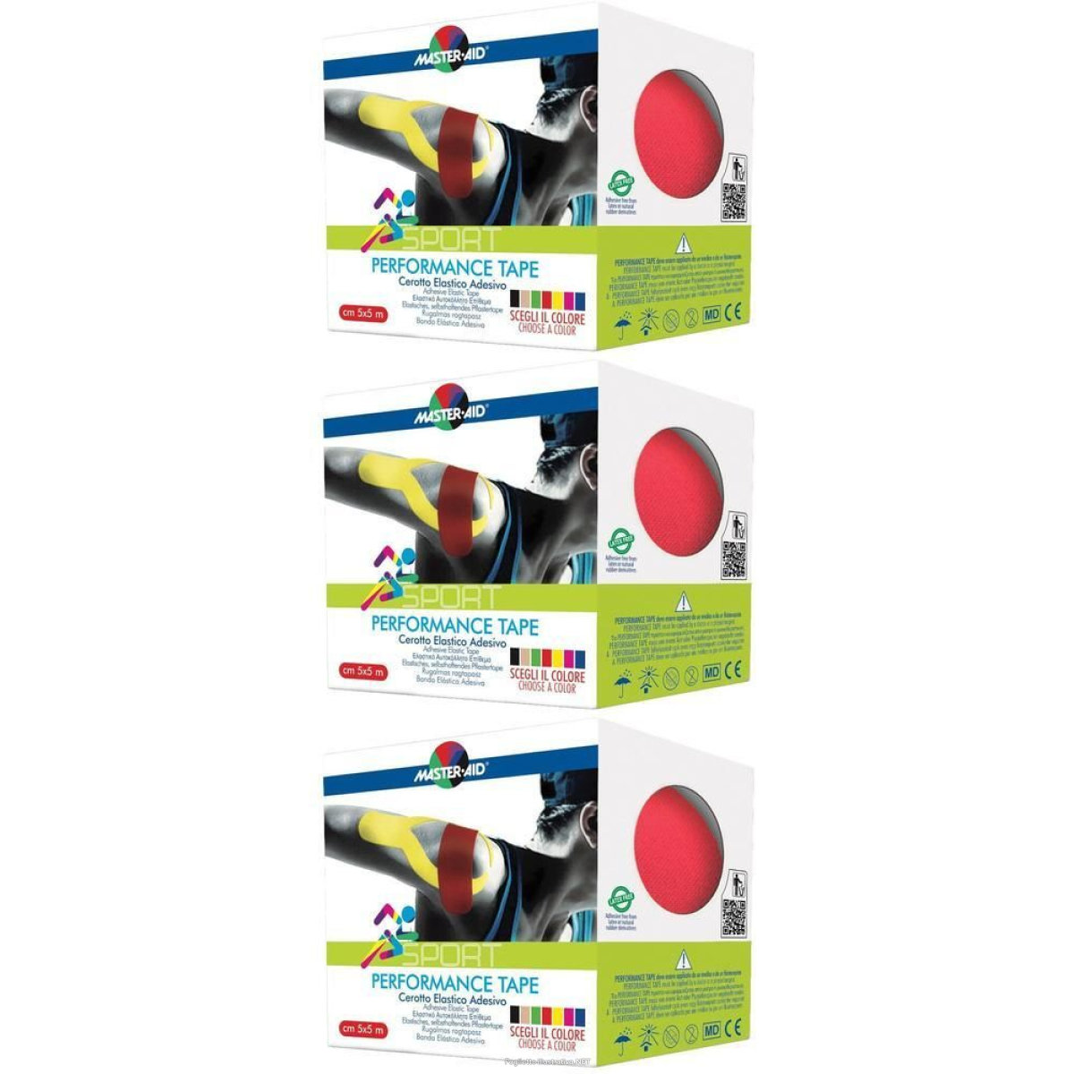 Cerca Offerte di master-aid sport perform red taping neuromuscolare 5 x 500 cm 3x1 st e acquista online