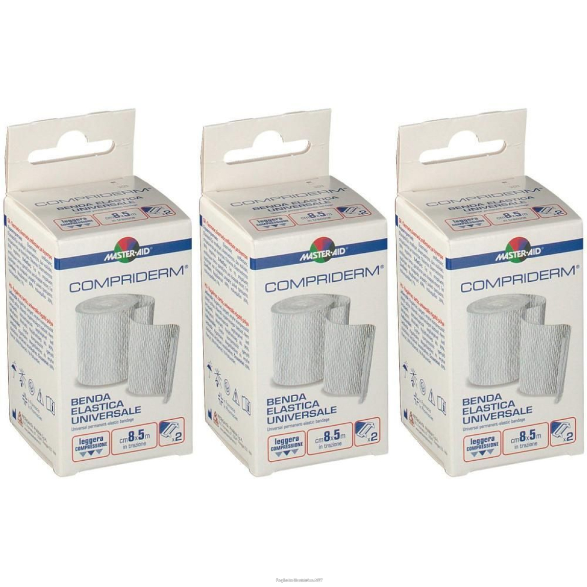 Cerca Offerte di masteraid® compriderm® benda elastica 8 cm x 5 m 3x1 pz assorbenti e acquista online