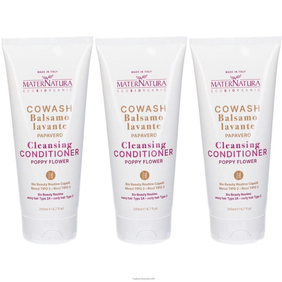 Cerca Offerte di maternatura cowash capelli ai fiori di papavero 3x200 ml e acquista online