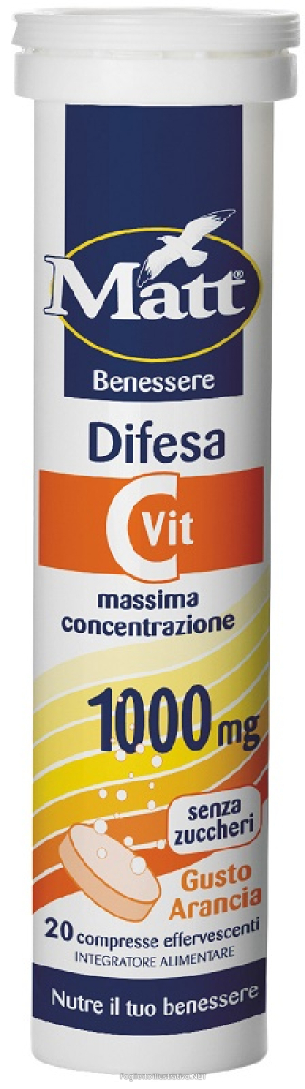 Cerca Offerte di matt benessere difesa vitamina c 1000mg integratore per il sistema immunitario 20 compresse effervescenti e acquista online