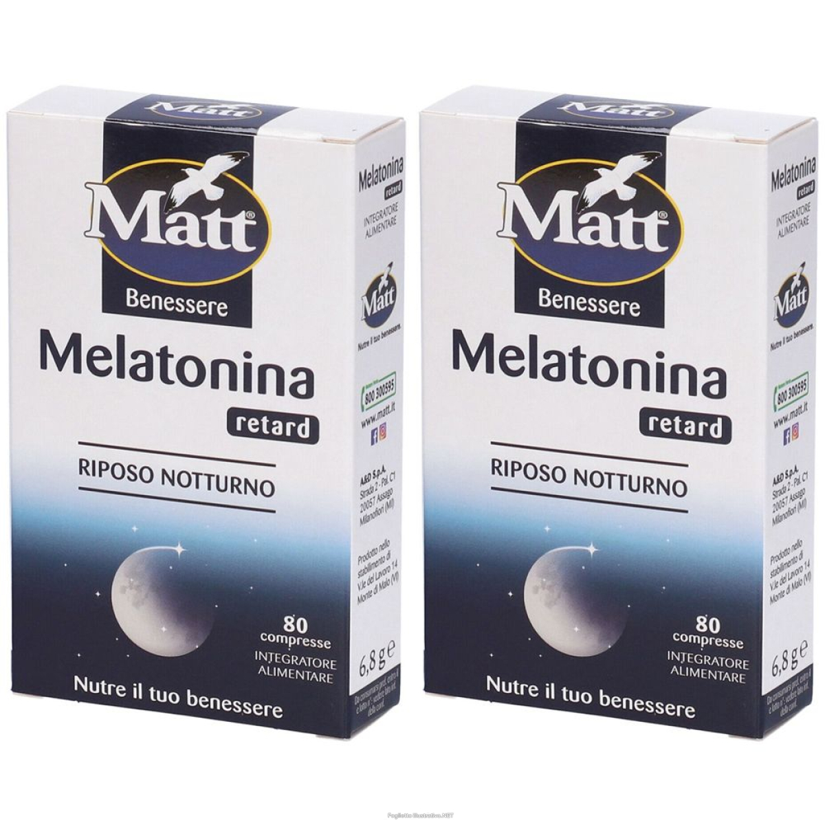 Cerca Offerte di matt® benessere melatonina retard set da 2 2x6,8 g compresse e acquista online