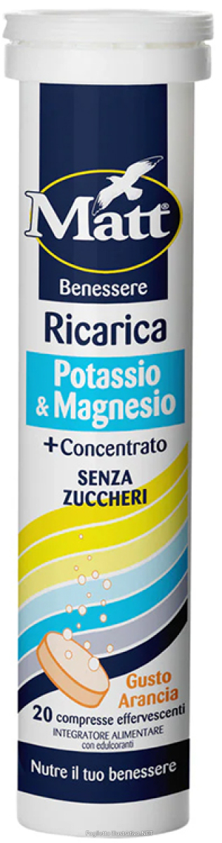 Cerca Offerte di matt benessere ricarica potassio & magnesio + concentrato integratore di sali minerali 20 compresse effervescenti e acquista online