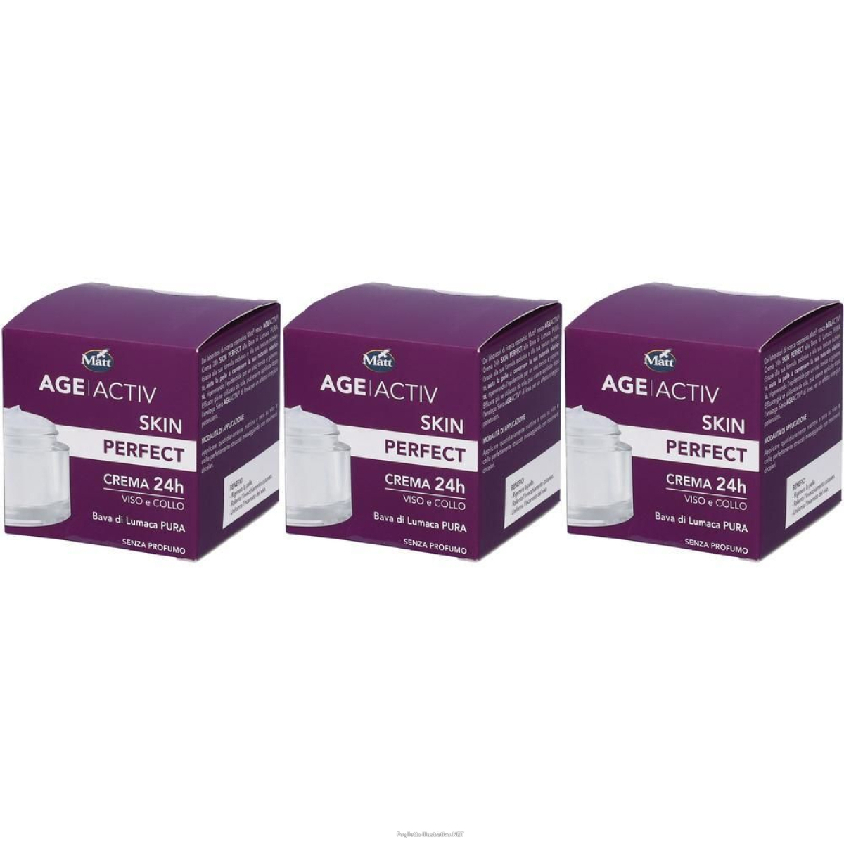 Cerca Offerte di matt® crema 24h elasticizzante anti-età bava di lumaca 3x50 ml e acquista online