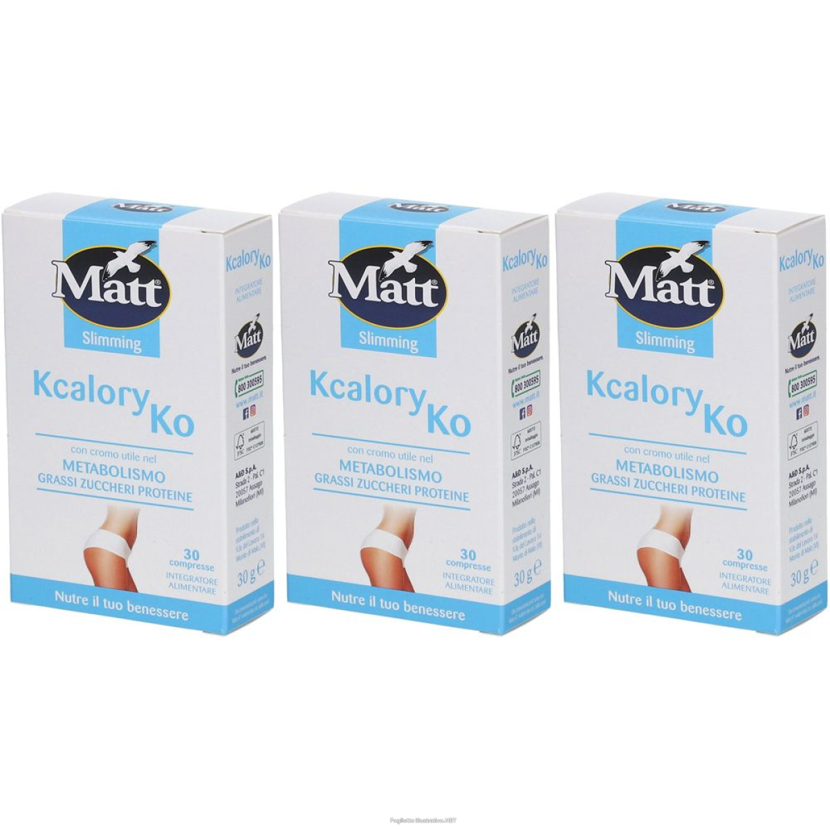 Cerca Offerte di matt® kcalory ko set da 3 3x30 g compresse e acquista online