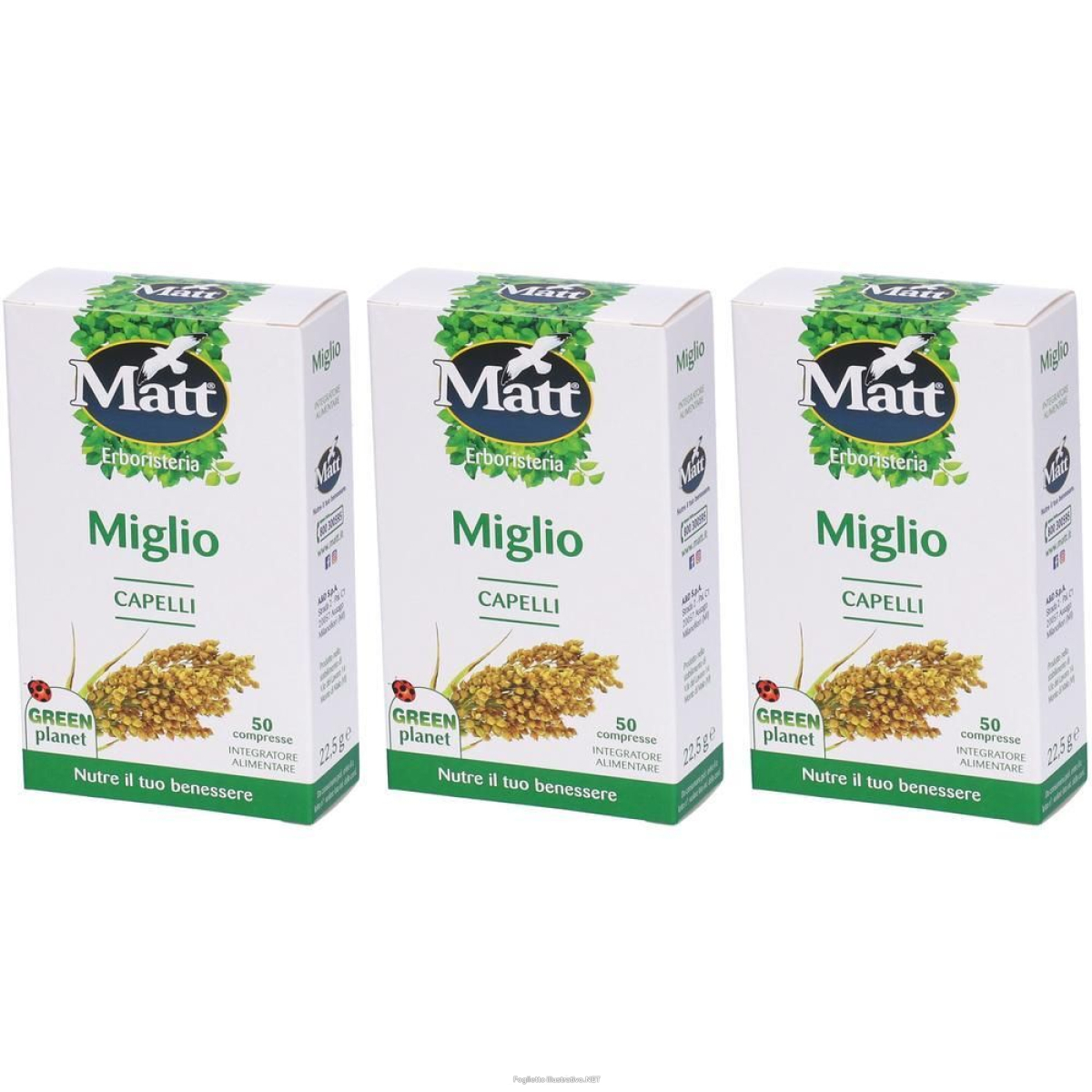Cerca Offerte di matt miglio 3x22,5 g compresse e acquista online