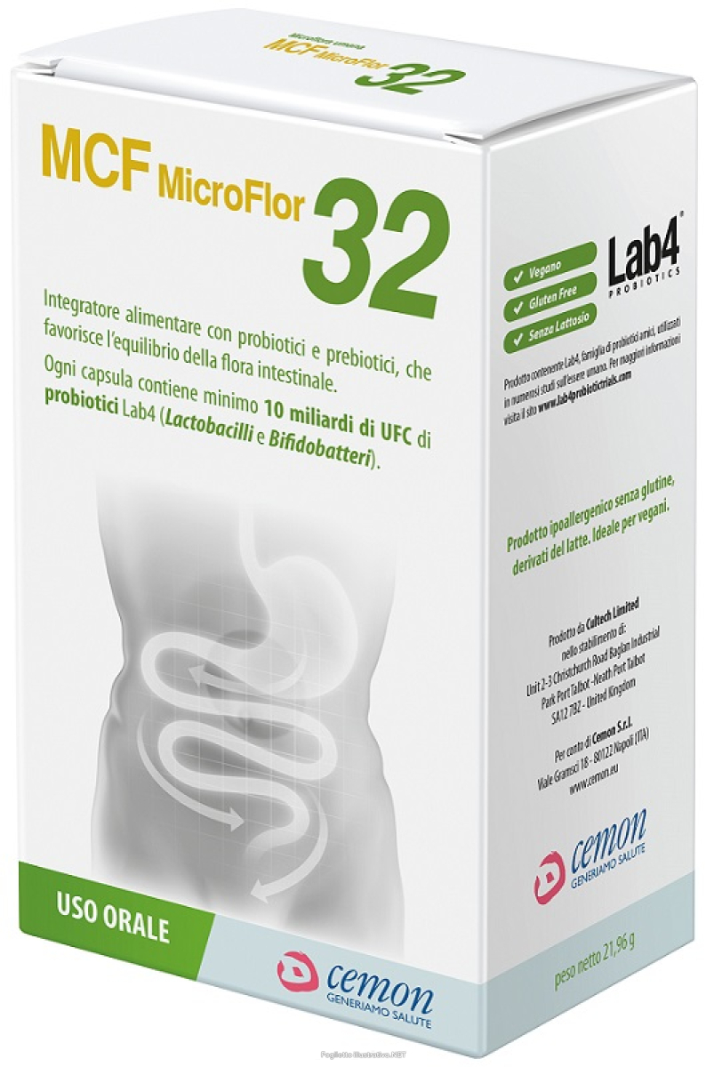 Cerca Offerte di mcf microflor 32 integratore per l'equilibrio della flora intestinale 60 capsule e acquista online
