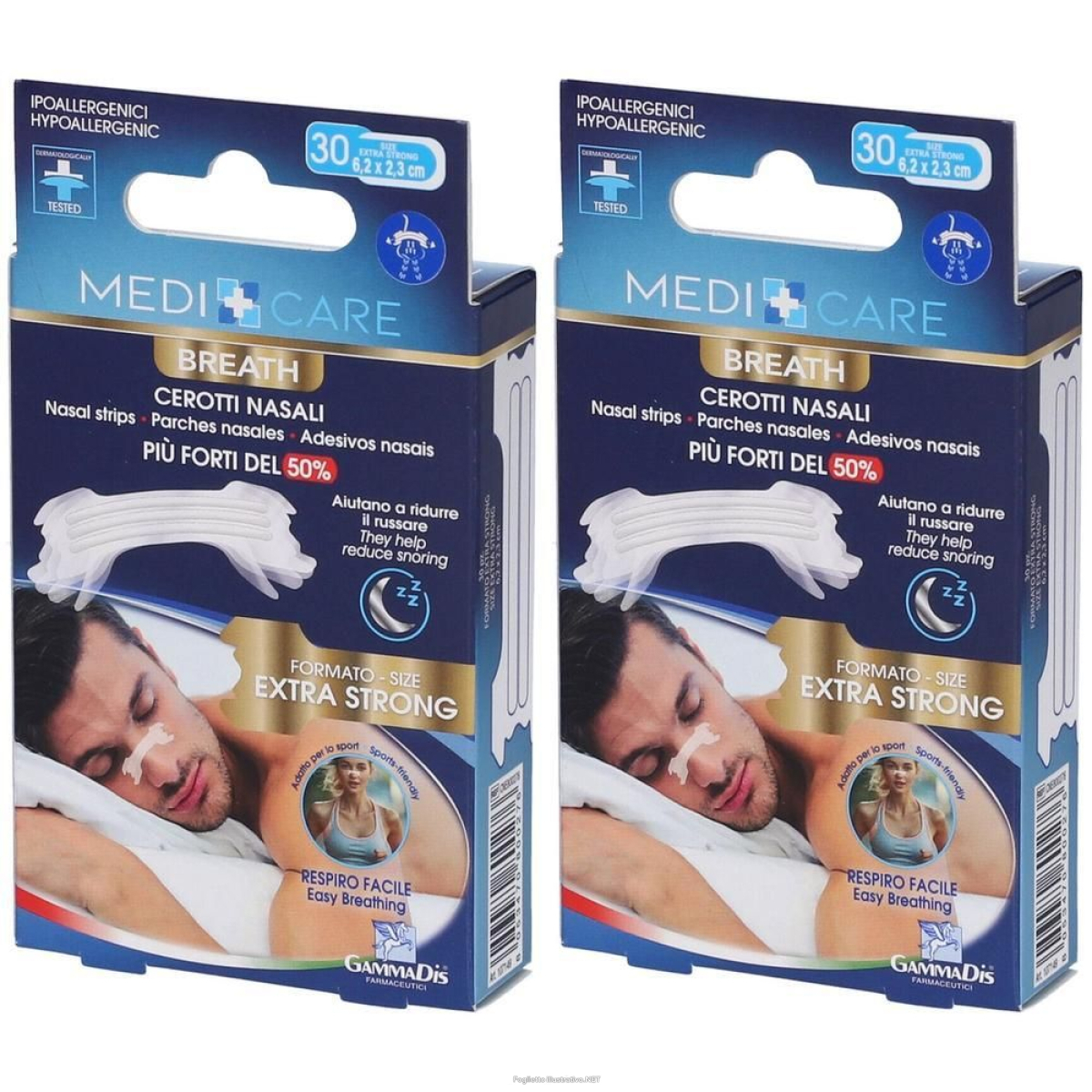 Cerca Offerte di medicare breath cerotti nasali extra strong 5,6 x 1,8 cm 30 pezzi 2x30 e acquista online