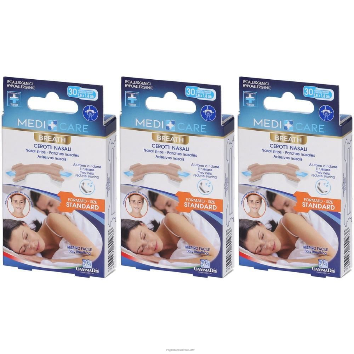 Cerca Offerte di medicare breath cerotti nasali standard 5,6 x 1,8 cm 30 pezzi 3x30 st e acquista online