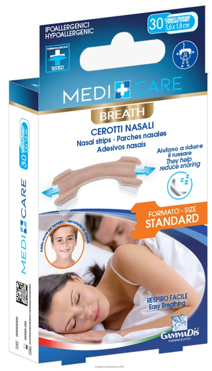 Cerca Offerte di medicare breath cerotti nasali standard 5,6 x 1,8 cm 30 pezzi pz ce e acquista online