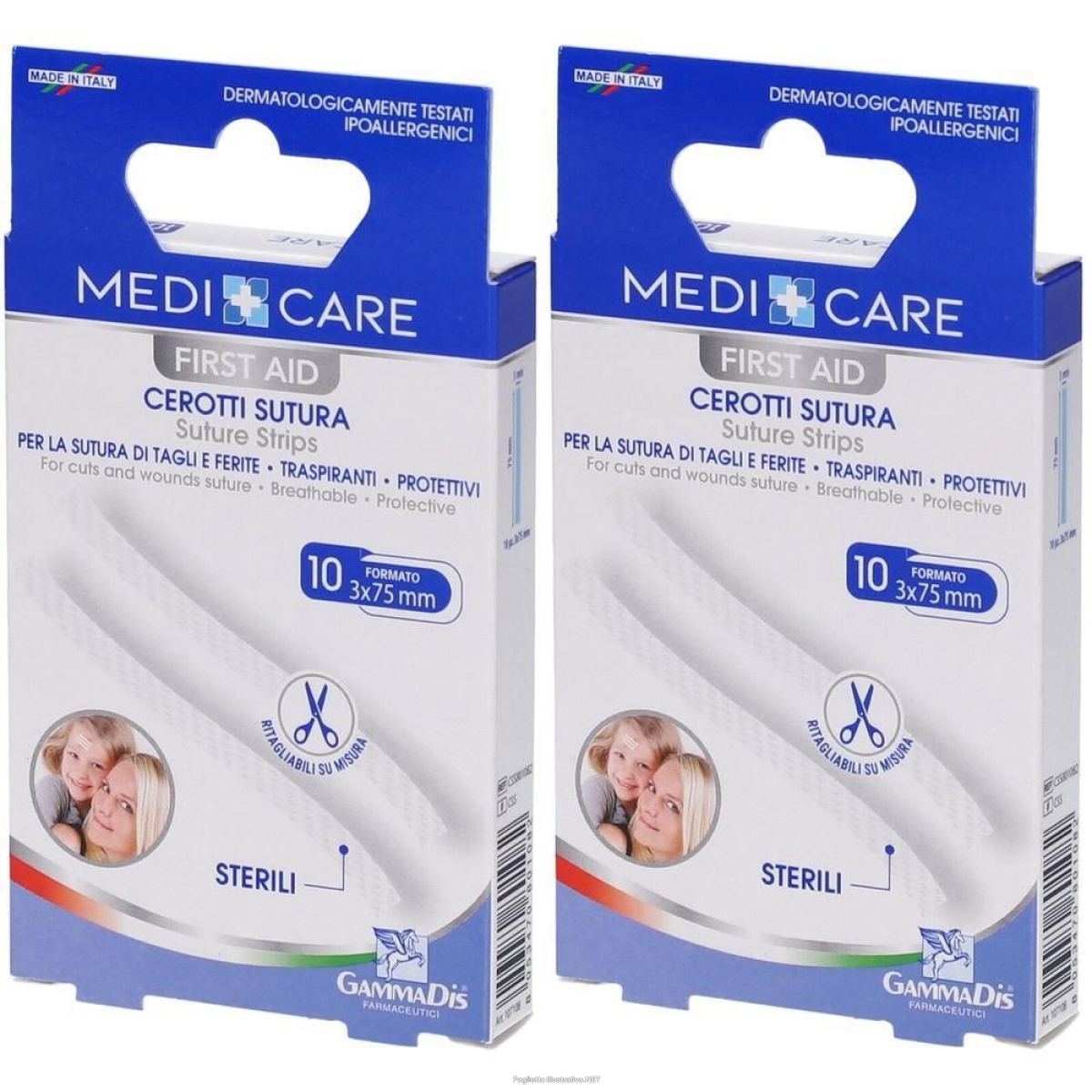 Cerca Offerte di medicare first aid cerotto sutura 3x75 mm 10 pezzi 2x10 st e acquista online