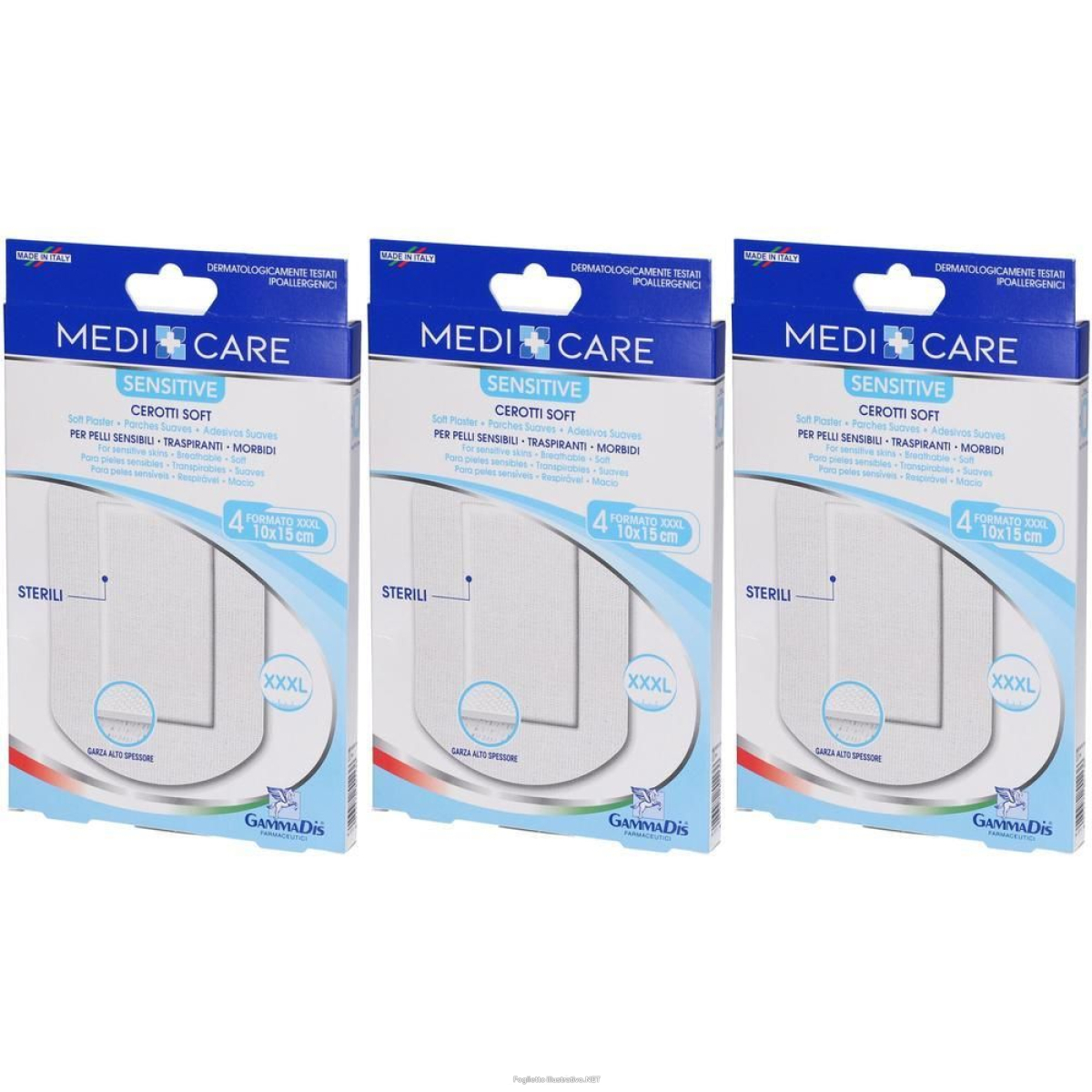 Cerca Offerte di medicare sensitive cerotti soft tnt 10x15 cm 4 pezzi 3x4 st e acquista online