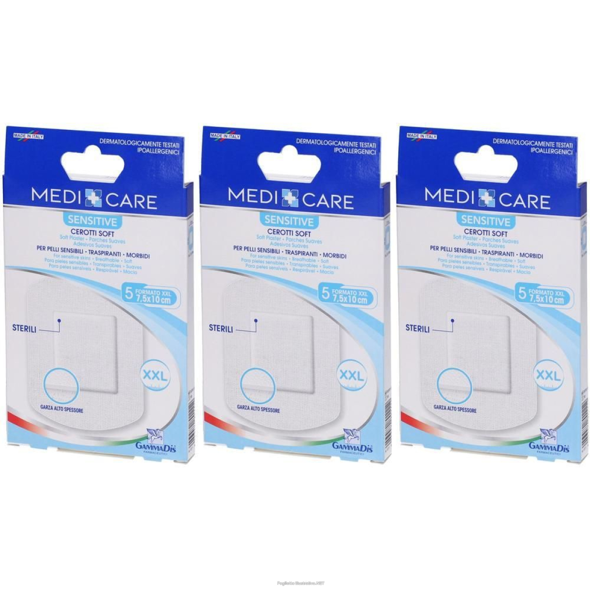 Cerca Offerte di medicare sensitive cerotti soft tnt 7,5 x 10 cm 5 pezzi 3x5 st e acquista online