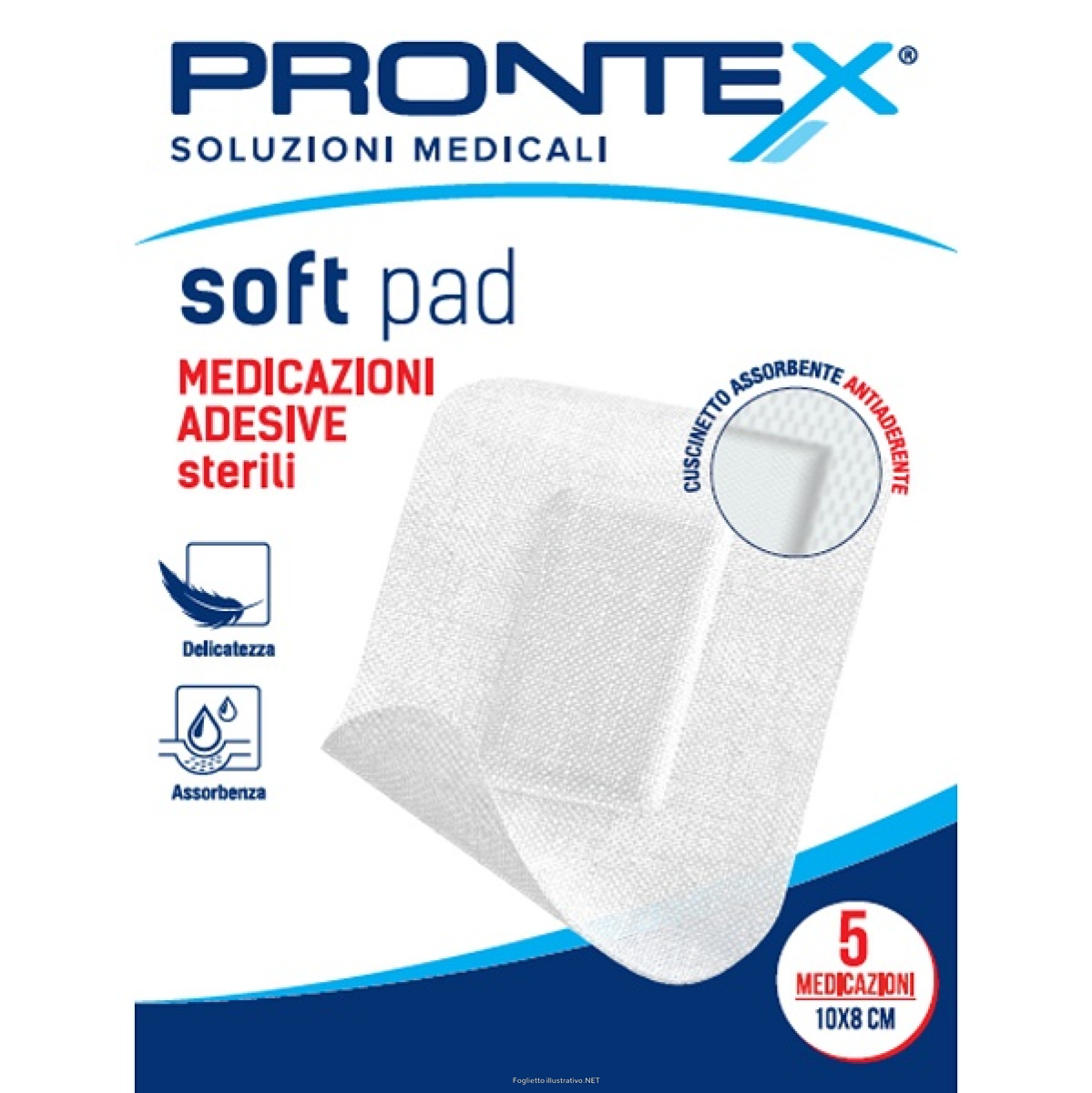 Cerca Offerte di medicazione adesiva sterile prontex soft pad 10x8 cm 5 pezzi e acquista online
