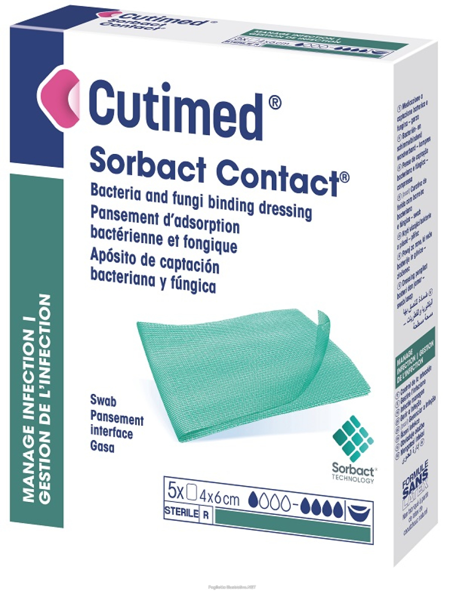 Cerca Offerte di medicazione idrofobica cutimed sorbact contact 4x6 cm 5 pezzi e acquista online