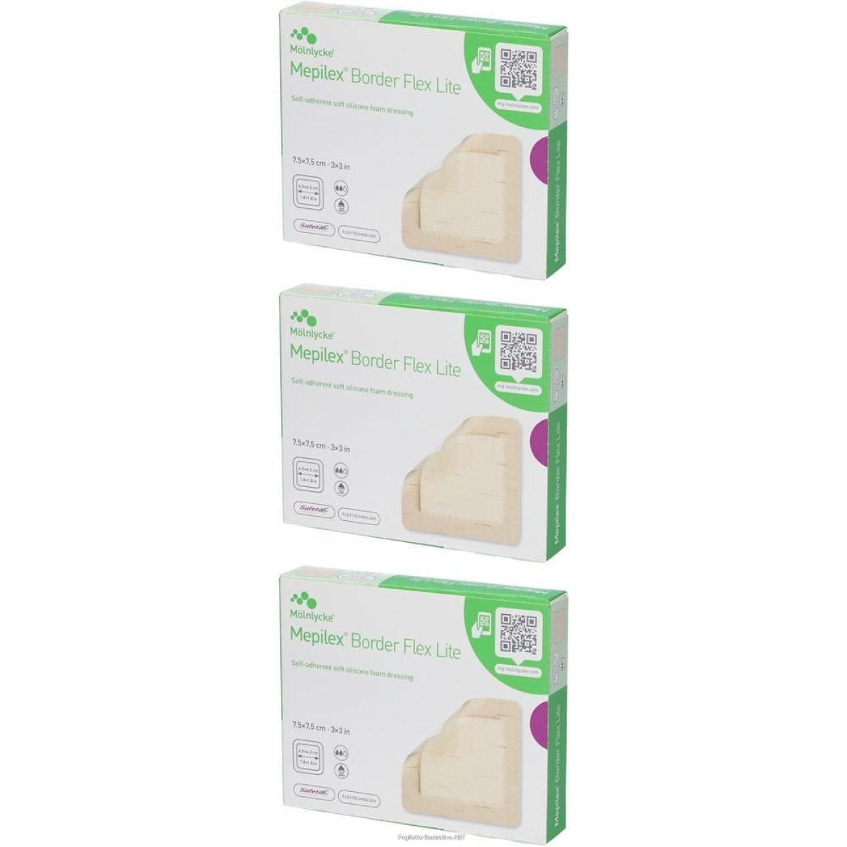 Cerca Offerte di medicazione in schiuma di poliuretano mepilex border flex lite 7,5x7,5 e acquista online