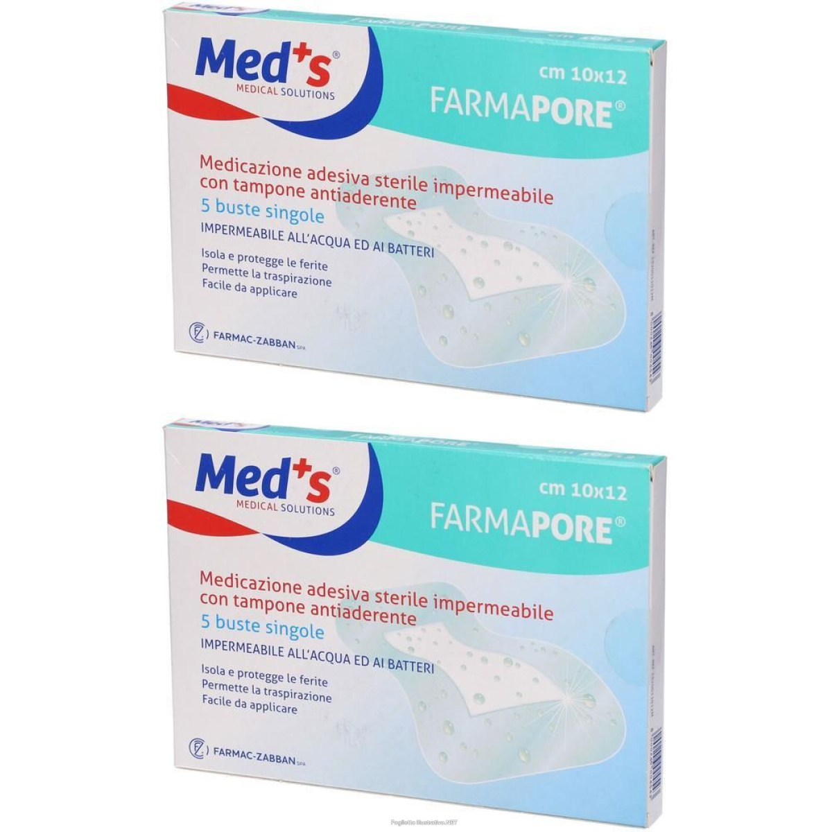 Cerca Offerte di medicazione meds pore adesiva impermeabile 10x12cm 5 pezzi pz cerott e acquista online