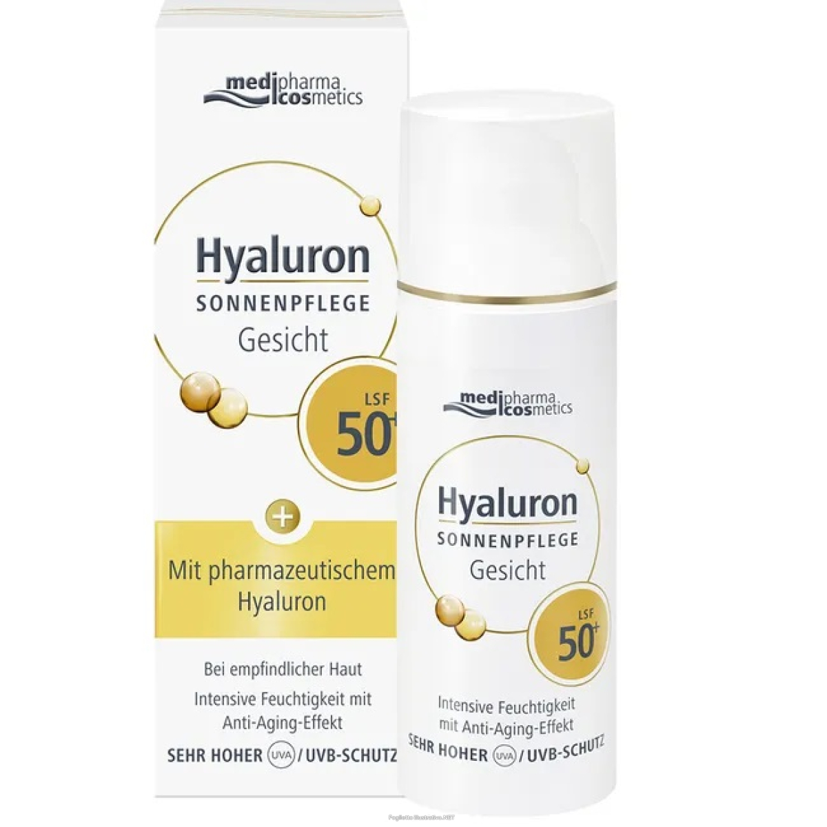 Cerca Offerte di medipharma hyaluron protezione solare viso spf50+ 50 ml crema solare e acquista online