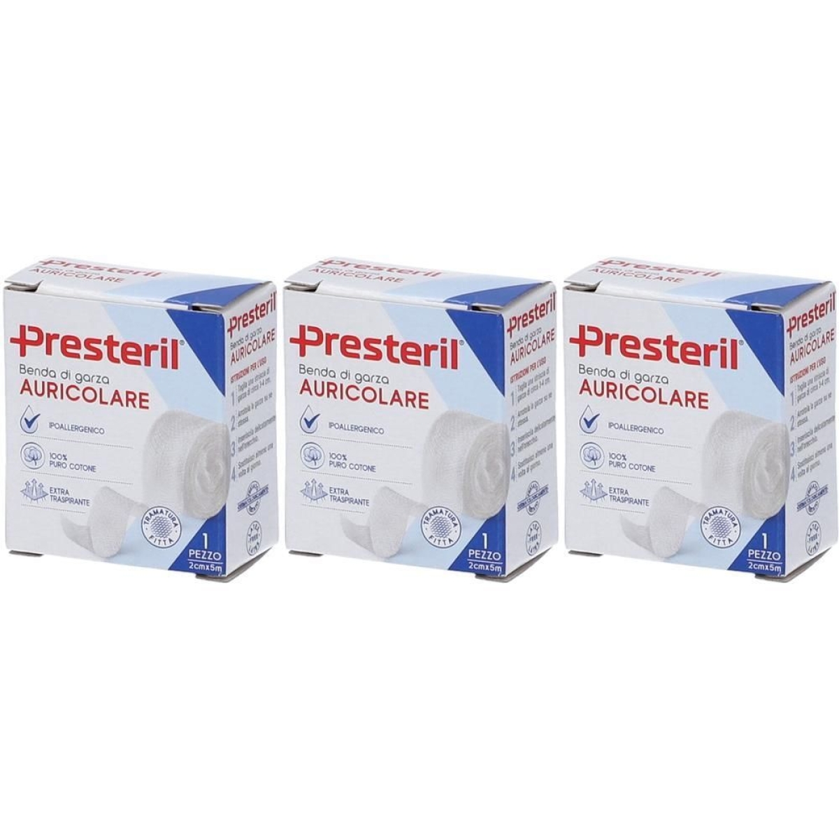 Cerca Offerte di Medipresteril benda auricolare 14 x fili 2 cm 5 m 3x1 pz bendaggi e acquista online
