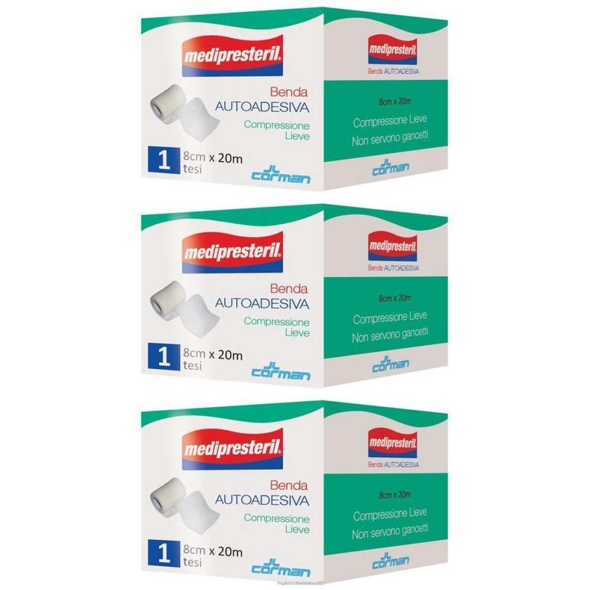 Cerca Offerte di medipresteril benda autoadesiva 8cm x 20m 3x1 pz fasciatura e acquista online