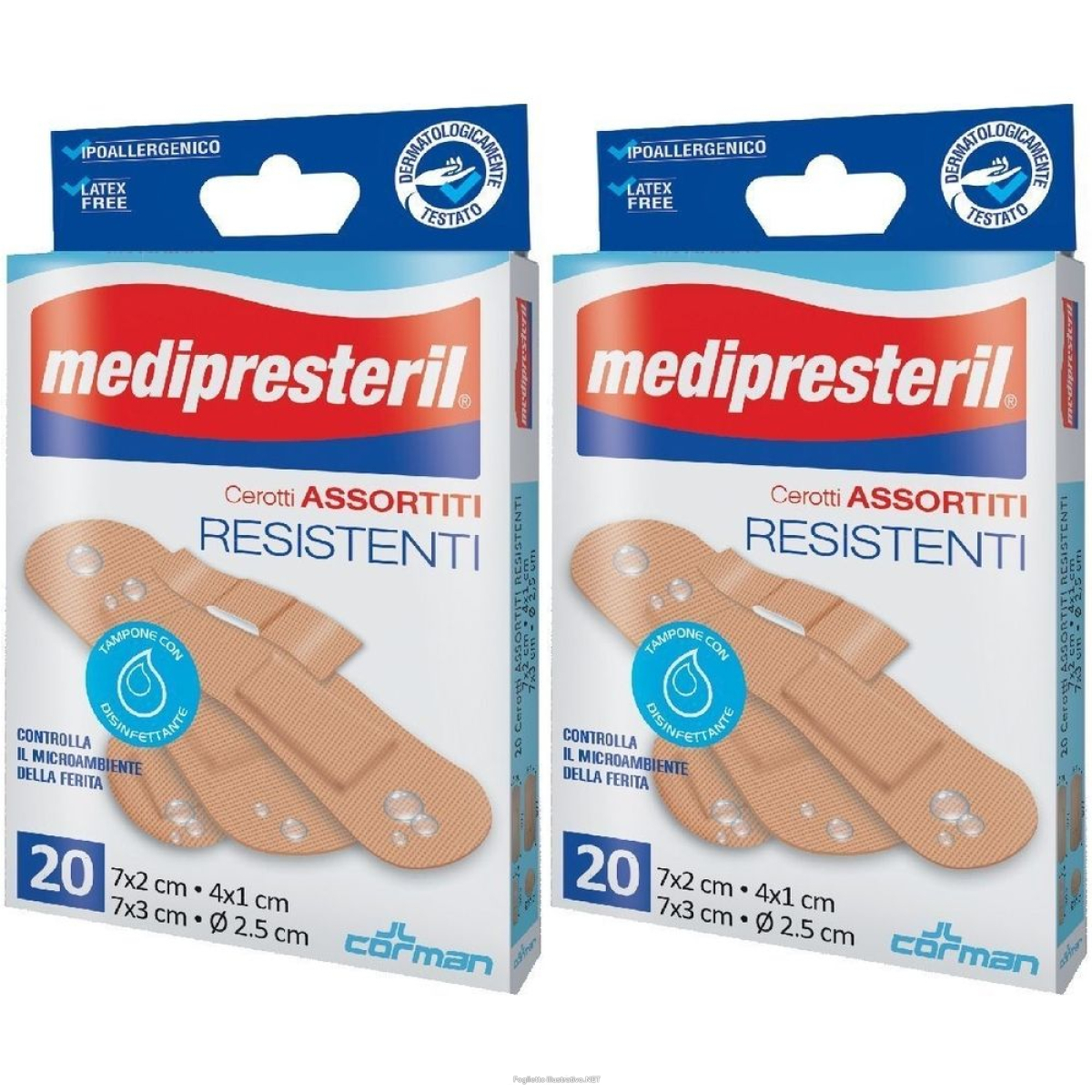 Cerca Offerte di medipresteril® cerotti assortiti resistenti 4 formati set da 2 2x20 pz e acquista online