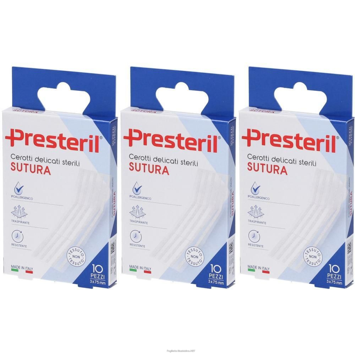 Cerca Offerte di medipresteril cerotti delicati sterili sutura 3 x 75mm 3x10 pz cerotto e acquista online