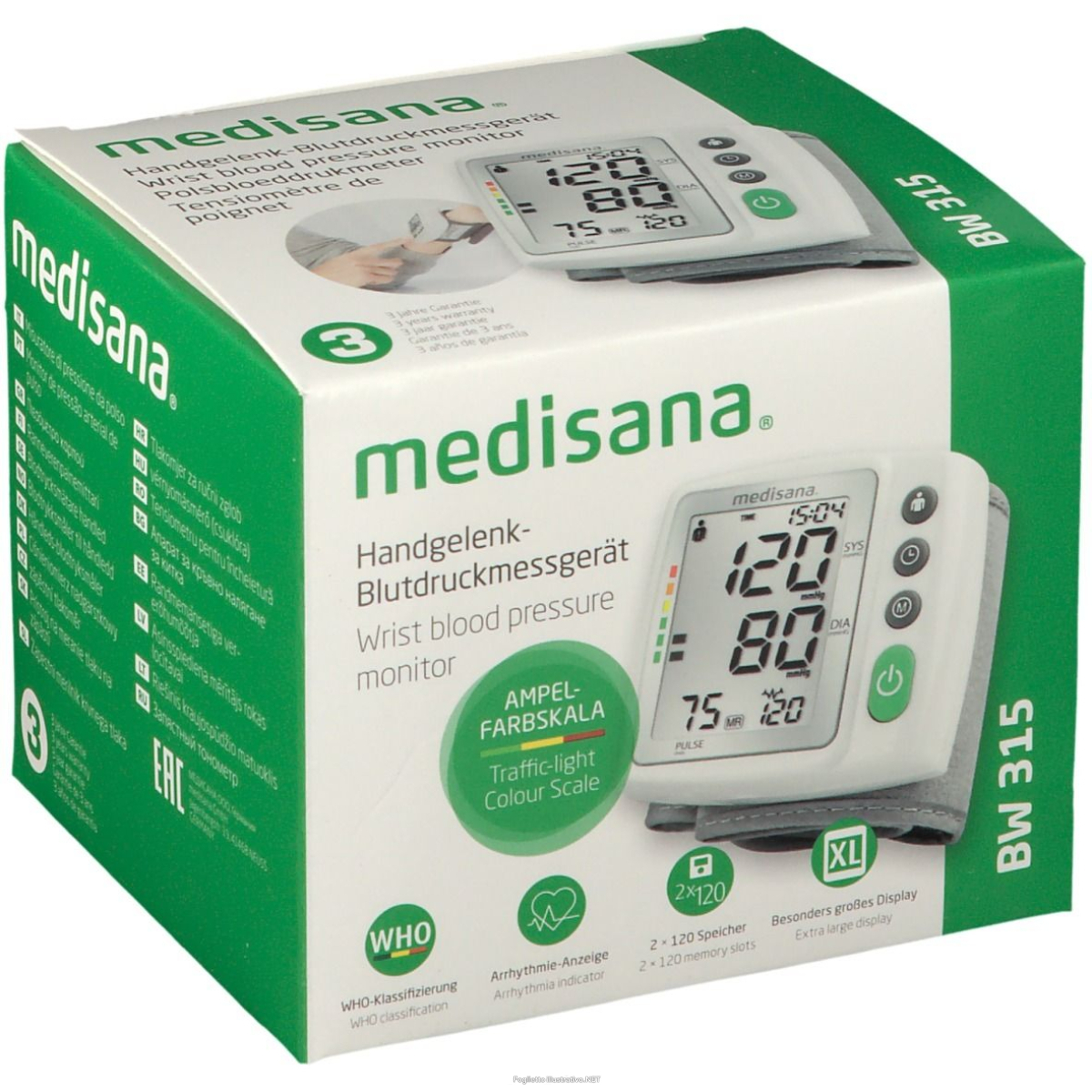 Cerca Offerte di medisana bw 315 misuratore di pressione da polso 1 pz apparecchi e acquista online