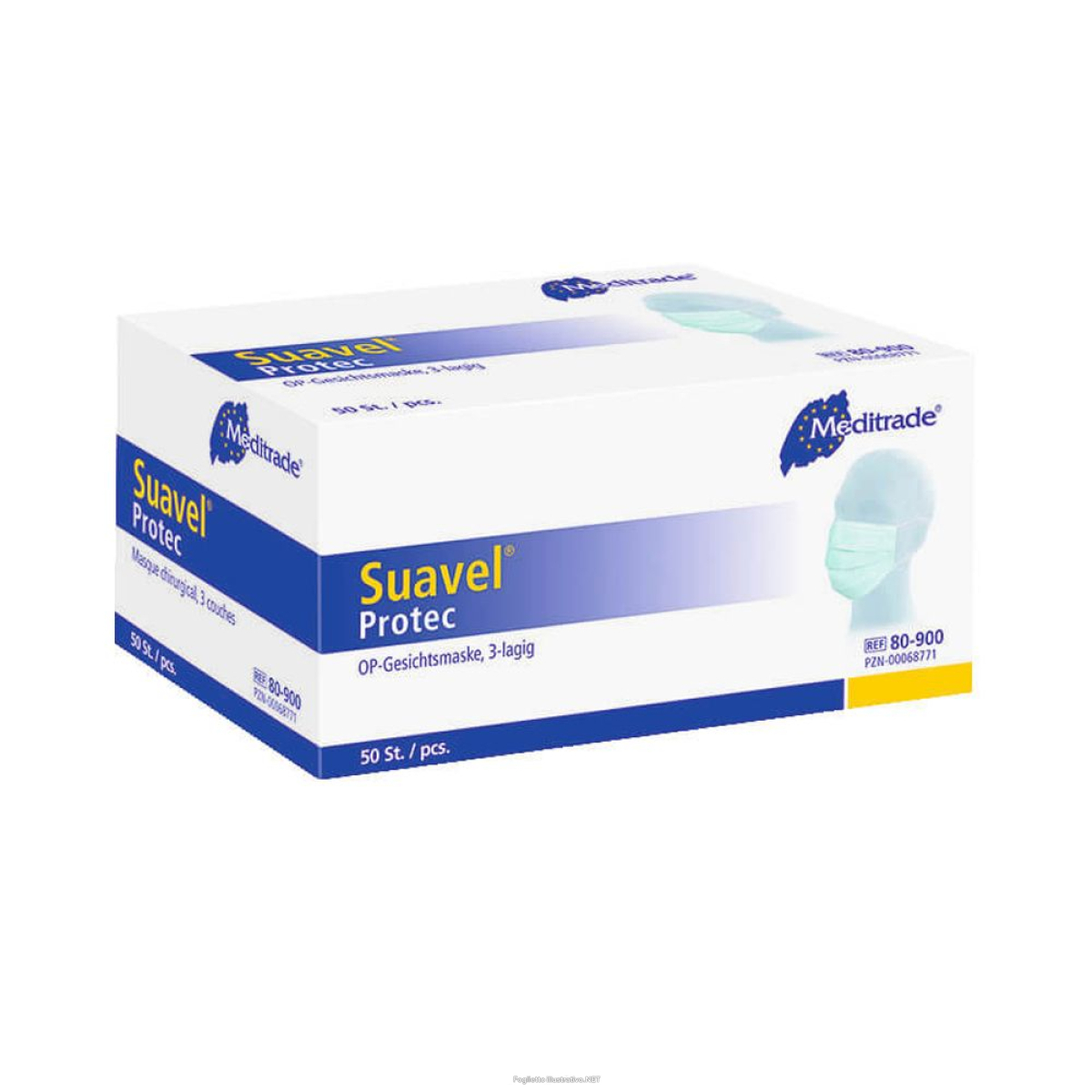 Cerca Offerte di meditrade suavel® protec op mask 50 pezzi pz mascherina e acquista online
