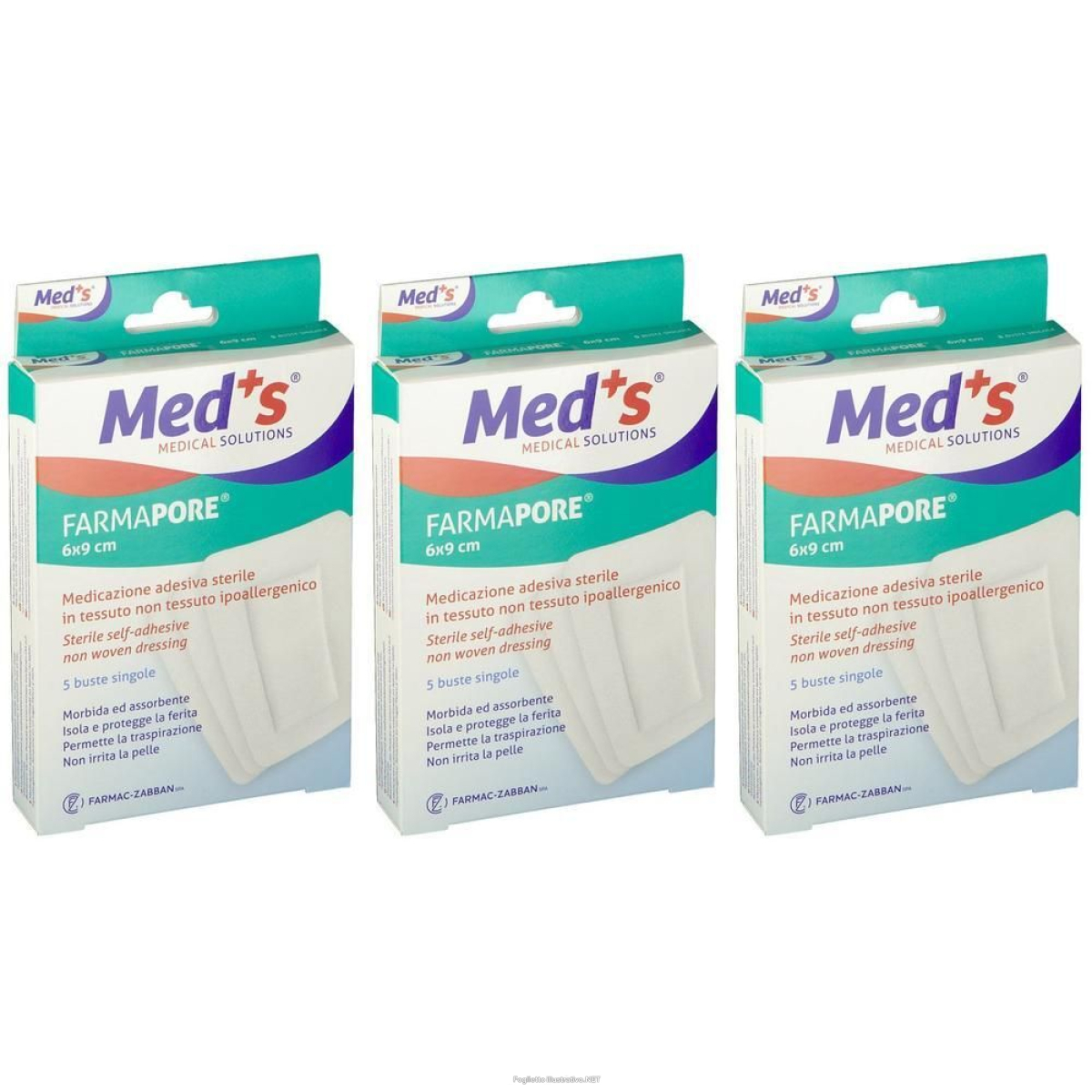 Cerca Offerte di meds® medicazione adesiva sterile 6 x 9 cm 3x5 pz cerotto e acquista online